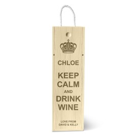 Keep Calm Single Wine Box