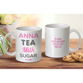 Tea Milk Sugar Mug